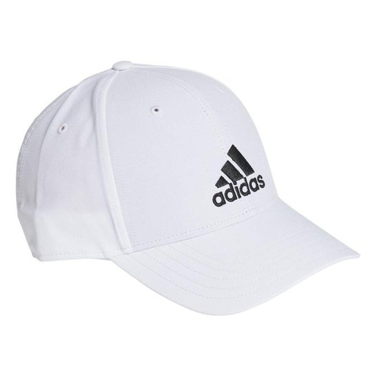 Boné Adidas Baseball Leve - Branco+Preto Menor preço em Boné Adidas Baseball Leve - Branco+Preto