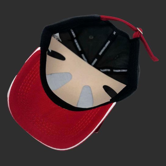 Boné Adidas Flamengo Aba Curva Cinza+Vermelho - Incolor Menor preço em Boné Adidas Flamengo Aba Curva Cinza+Vermelho - Incolor