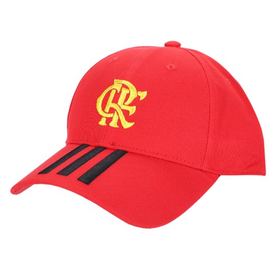 Boné Adidas Flamengo Aba Curva Snapback Treino - Vermelho+Preto Menor preço em Boné Adidas Flamengo Aba Curva Snapback Treino - Vermelho+Preto