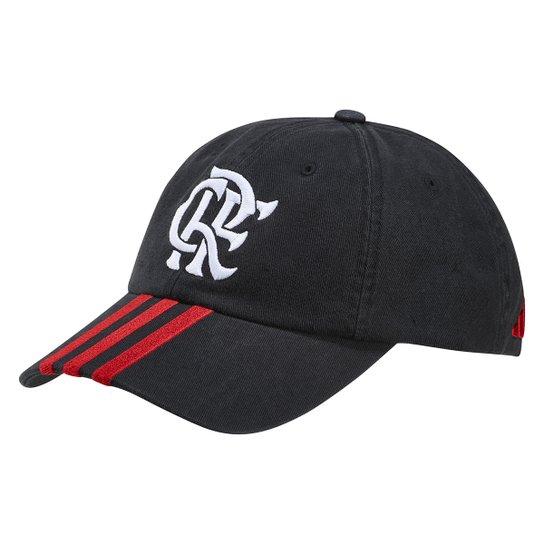 Boné Adidas Flamengo Aba Curva Snapback - Preto Menor preço em Boné Adidas Flamengo Aba Curva Snapback - Preto
