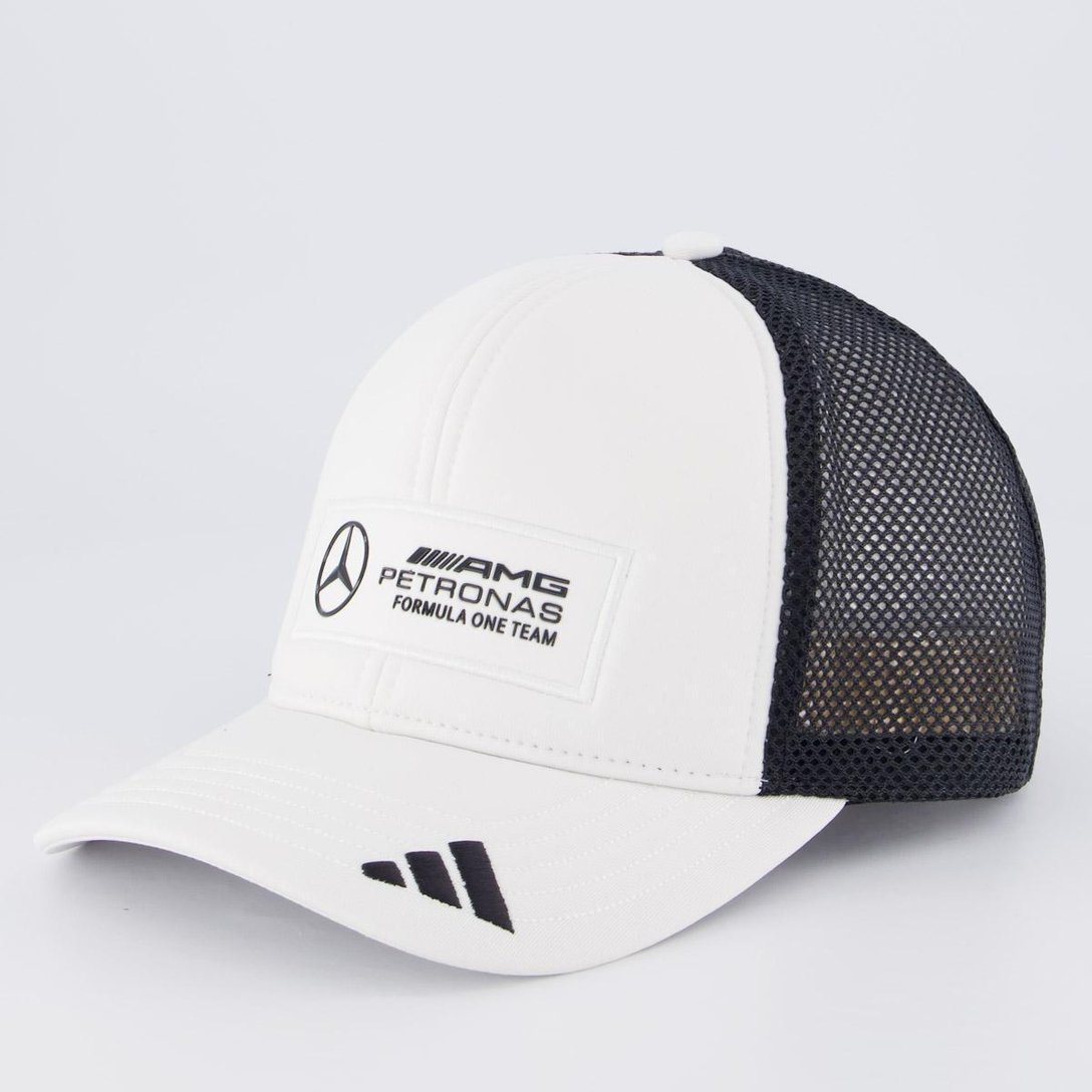 Boné Adidas Trucker Mercedes - Branco | Netshoes