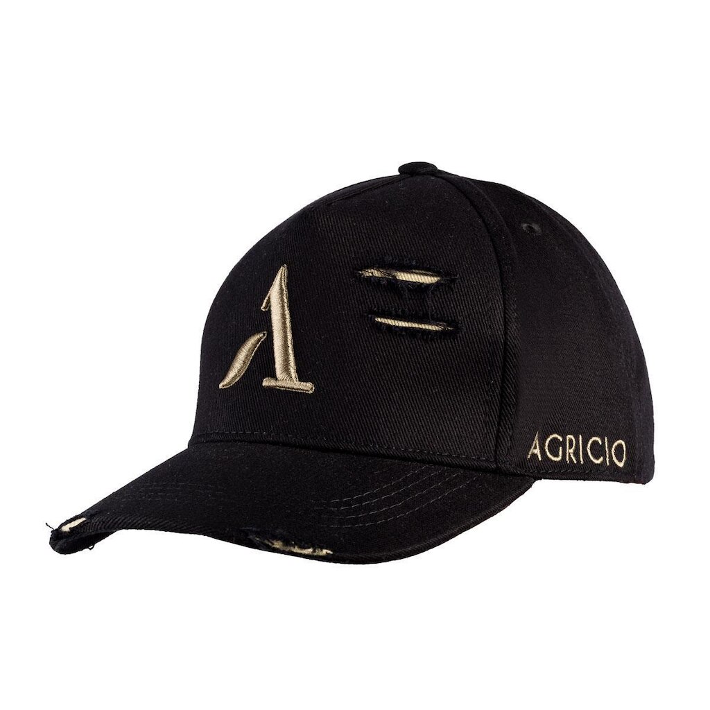 Boné Agricio Destroyed Logo Bege