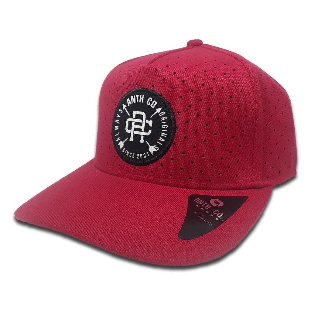 Boné Anth Co Circle Bordado Aba Curva Furadinho