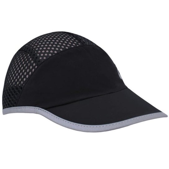 Boné Asics Mesh Cap - Preto+Prata Menor preço em Boné Asics Mesh Cap - Preto+Prata