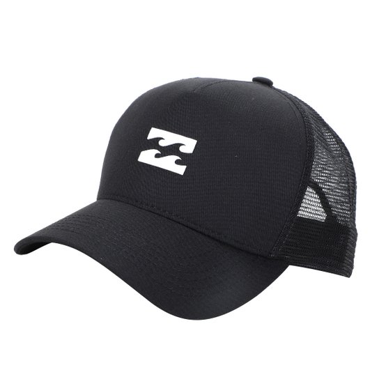 Boné Billabong Aba Curva Trucker Masculino - Preto Menor preço em Boné Billabong Aba Curva Trucker Masculino - Preto