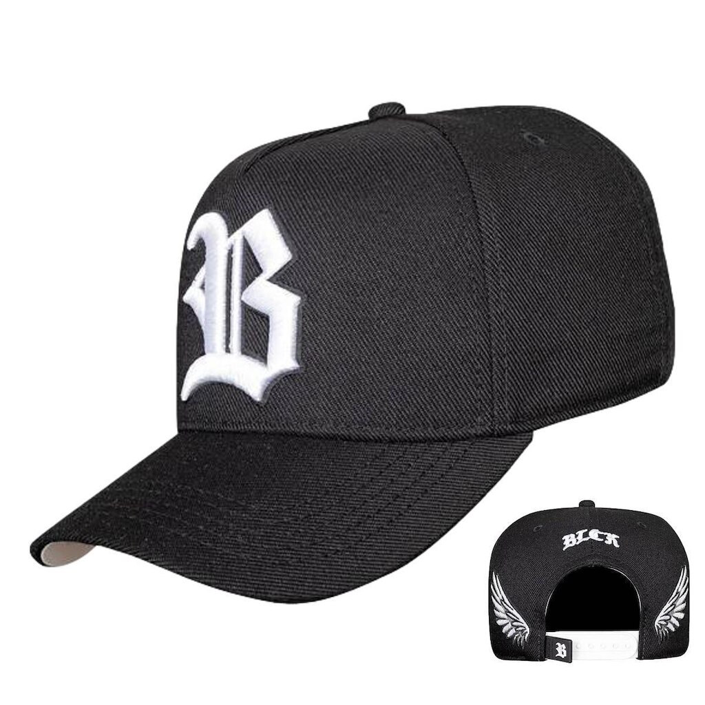 Boné Blck Brasil New Wings Asas Angel Aba Curva Snapback