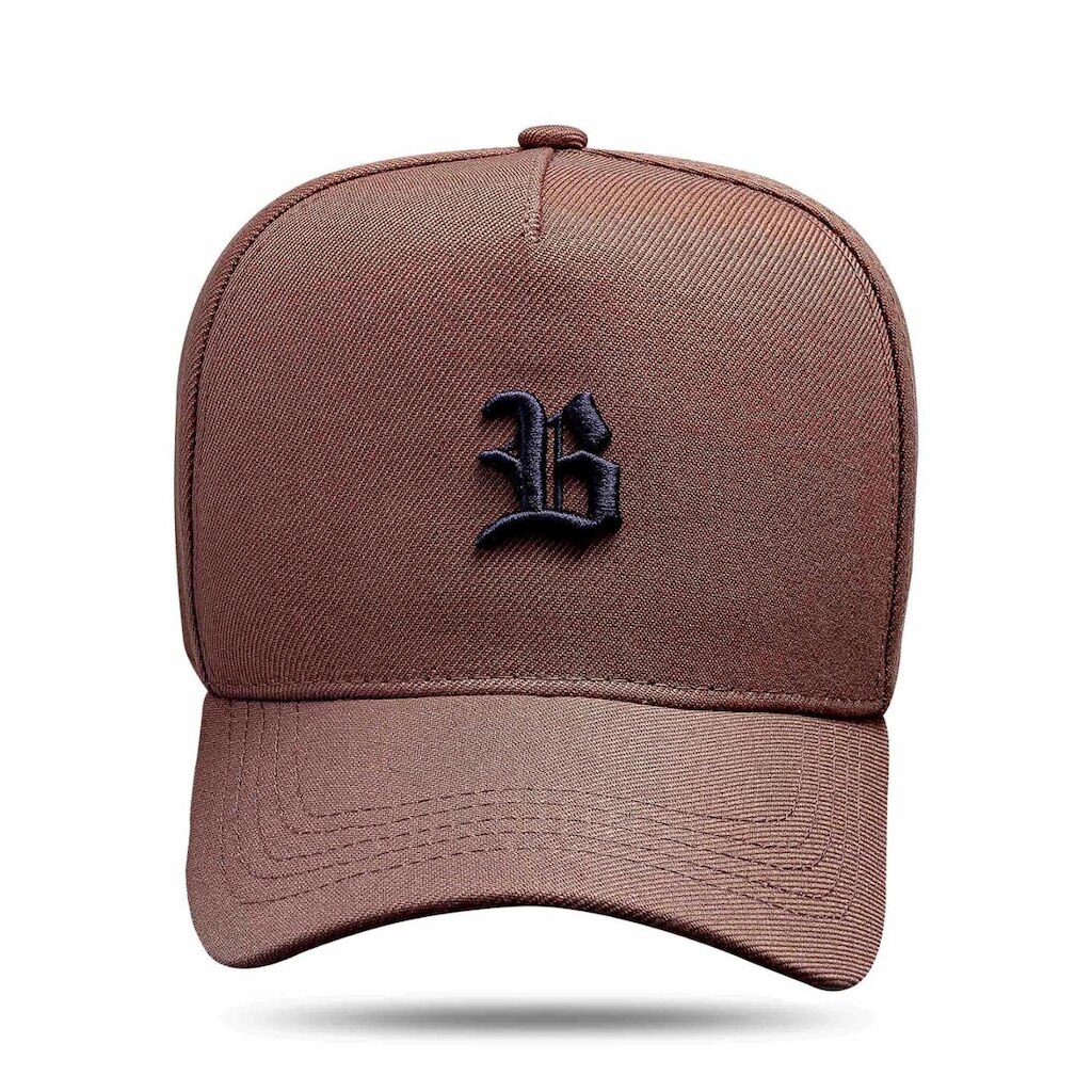 Boné Blck Brasil Snapback Aba Curva Básico Logo B Pequeno