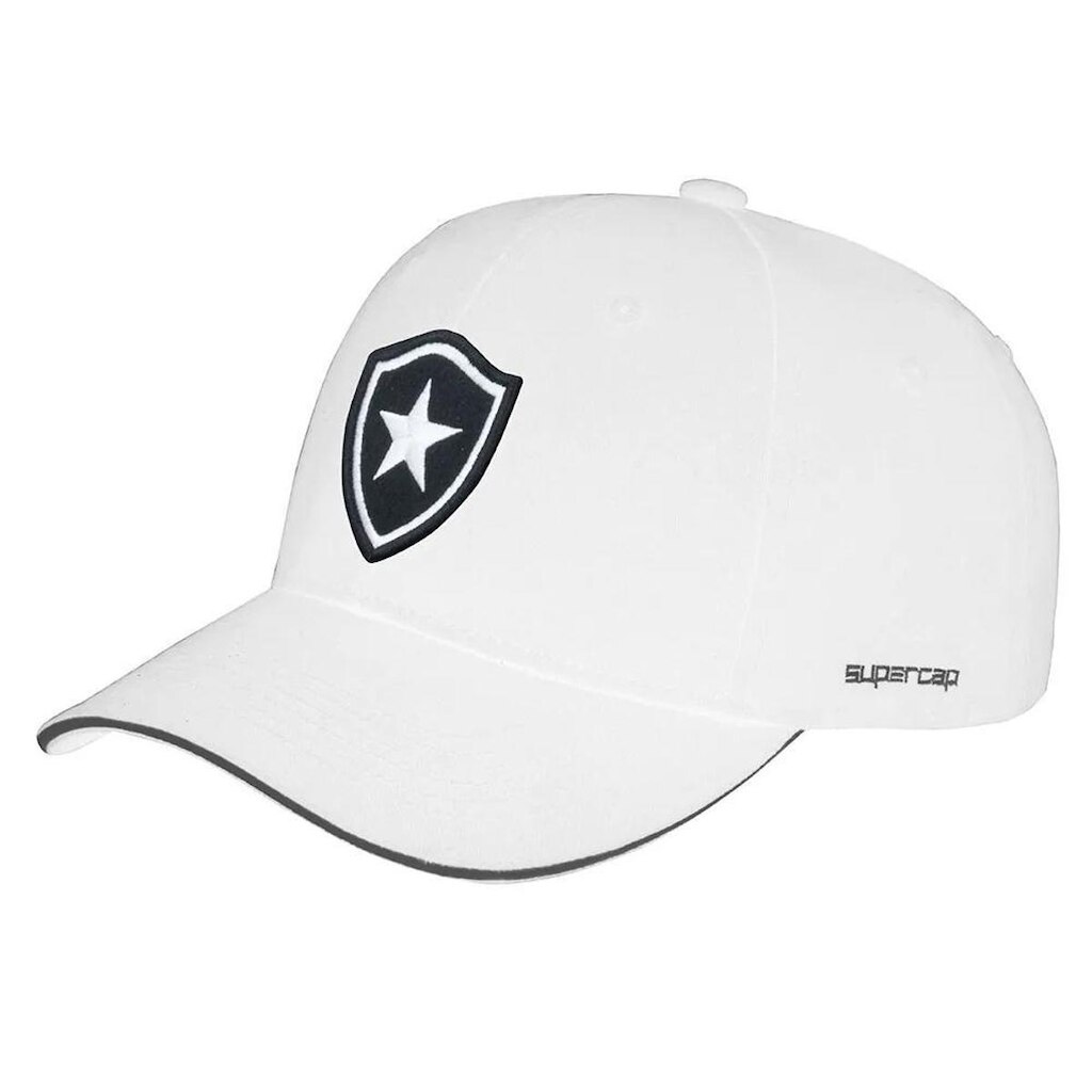 Boné Botafogo SuperCap Aba Curva Escudo Bordado - Oficial