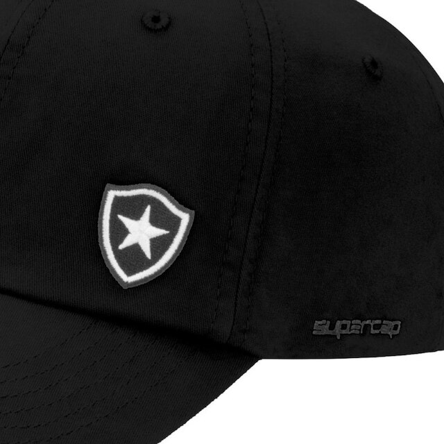 Boné Botafogo Supercap Logo Masculino Preto
