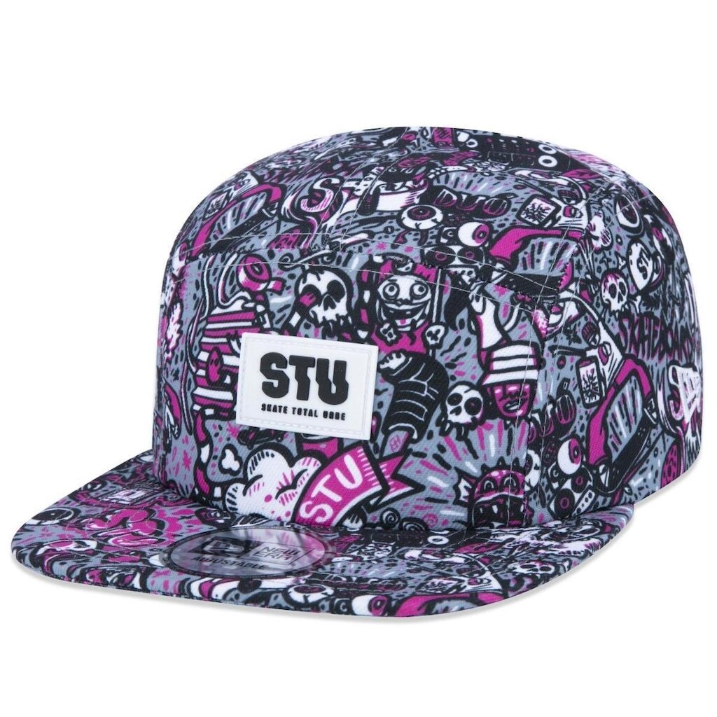 Boné Camper Strapback Stu Skate Total Urbe Aba Reta Aba Reta Strapback New Era Masculino