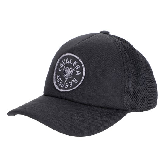 Boné Cavalera Aba Curva Snapback Nylon Com Patch - Preto Menor preço em Boné Cavalera Aba Curva Snapback Nylon Com Patch - Preto