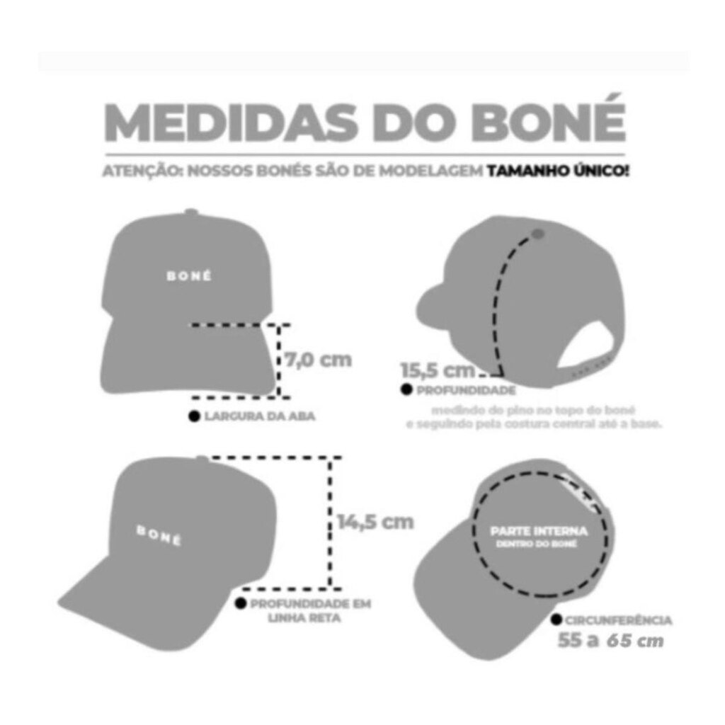 Boné Clássico Liso Aba Curva Algodão Confortável Macio Unissex