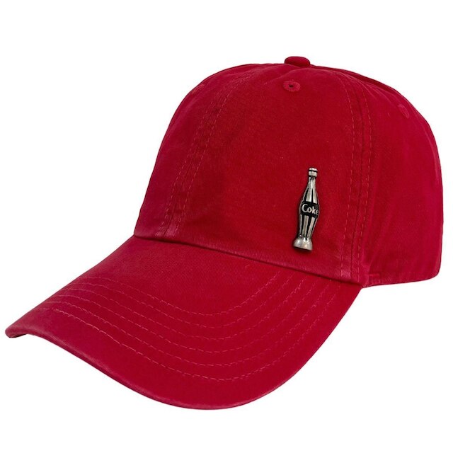 Boné Coca Cola Adulto Basico Logo Metal Coke Garrafinha Vermelho ...