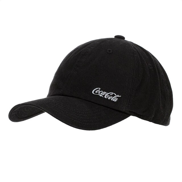 Boné Coca Cola Logo Metal Aba Curva Preto - Único - Preto | Netshoes