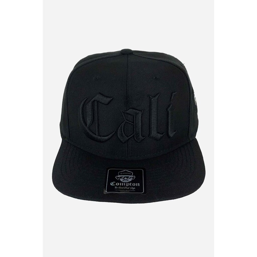 Boné Compton Aba Reta Snapback Cali All Black