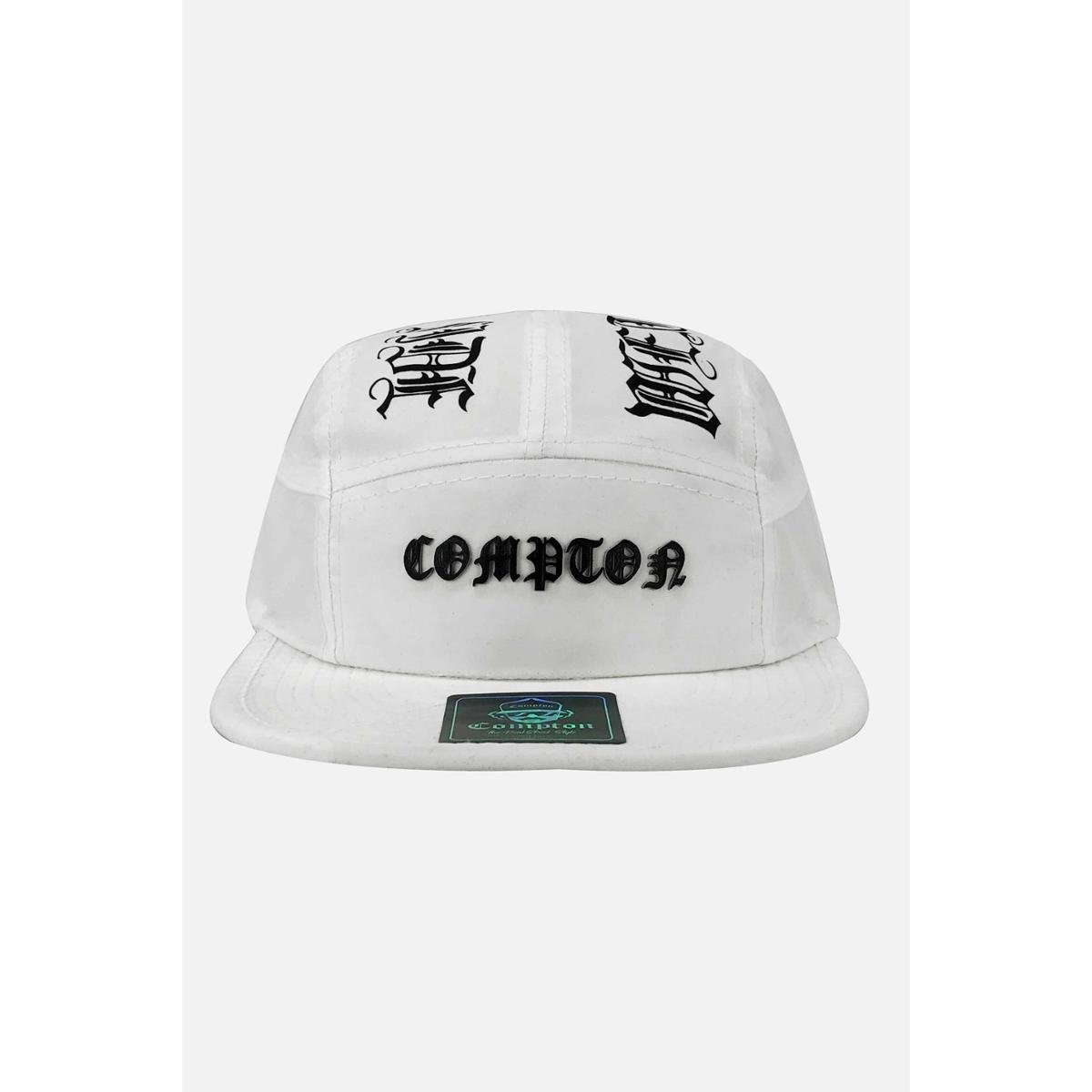 Boné Compton Five Panel Strapback West Side Branco