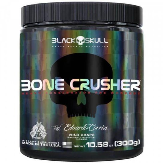 Bone Crusher Black Skull - 300g Menor preço em Bone Crusher Black Skull - 300g