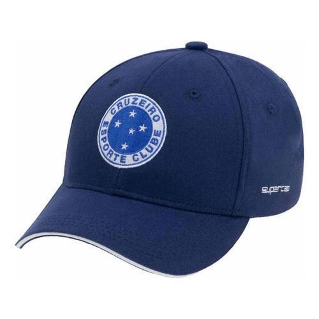 Boné Cruzeiro Infantil Bordado Frontal Azul Marinho Supercap