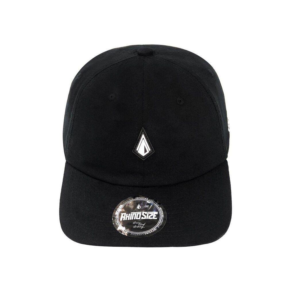 Boné Dad Hat Aba Curva Algodão Preto Rhs-395 Rhino Size