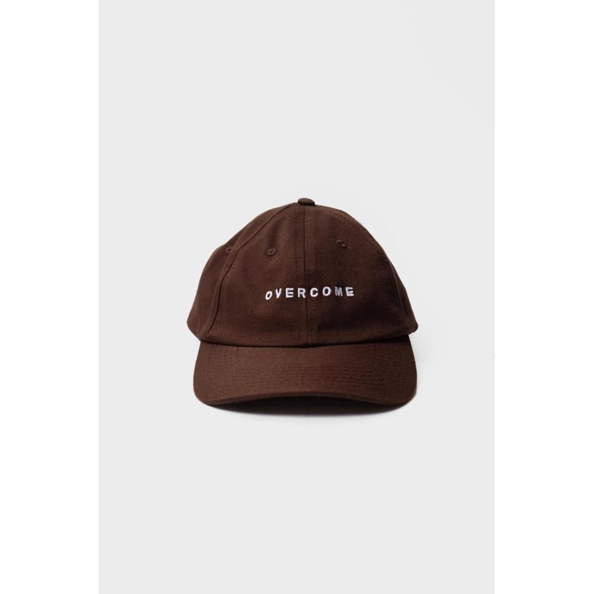 Boné Dad Hat Overcome "OVERCOME" Marrom Menor preço em Boné Dad Hat Overcome "OVERCOME" Marrom