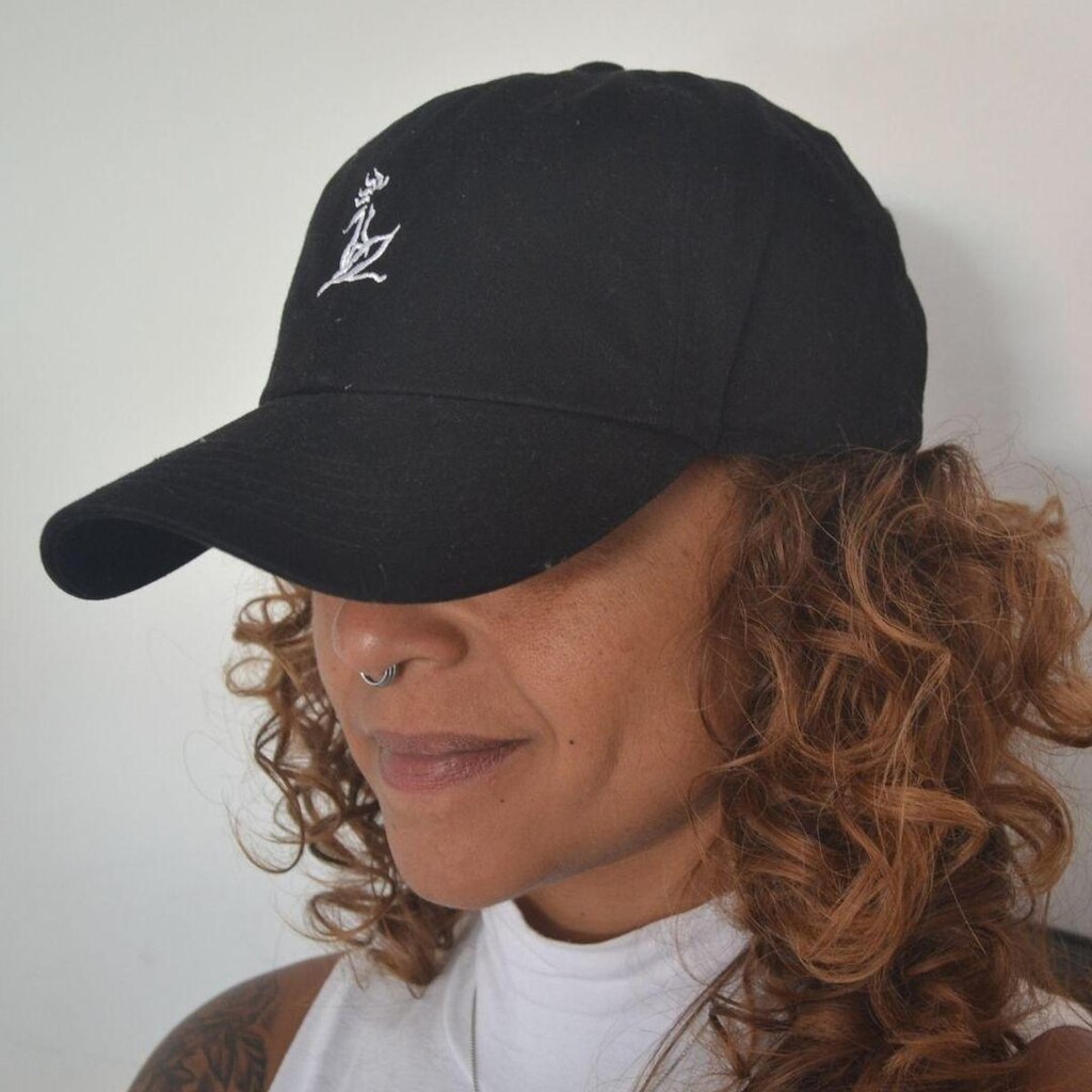 Boné Dad Hat Seis Gomos Bordado - Preto