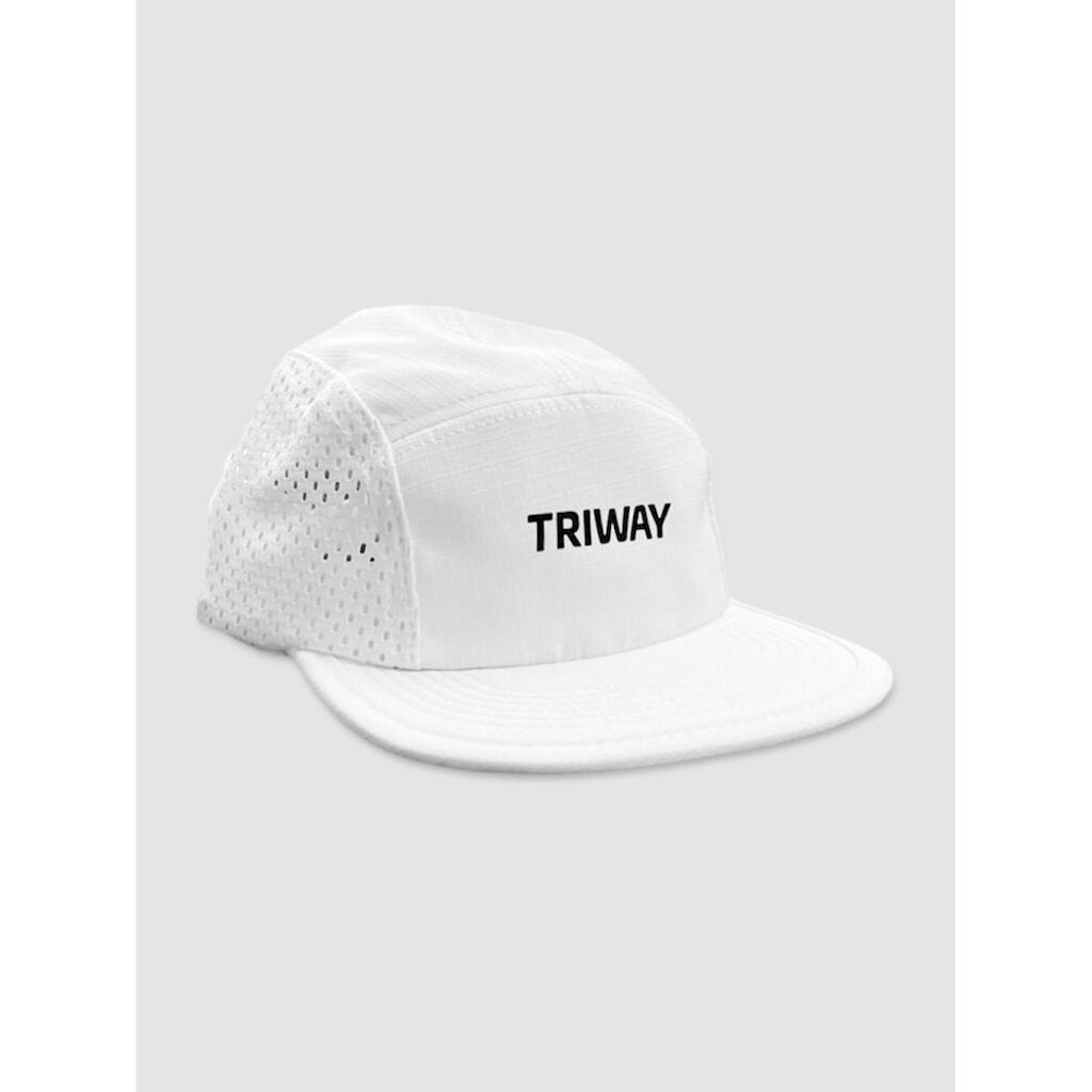 Boné De Corrida Triway Sports Five Panel Branco Unissex