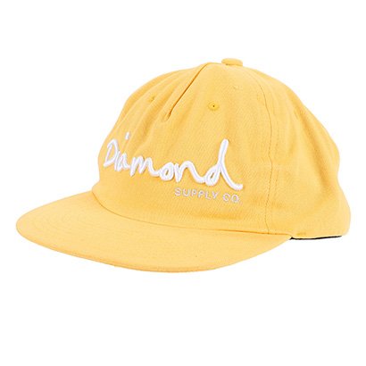 Boné Diamond Aba Reta Snapback Og Script Unstructured - Masculino