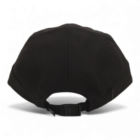 Boné Diamond Five Panel Rubber Applique Camper - Preto (Aba flexível)