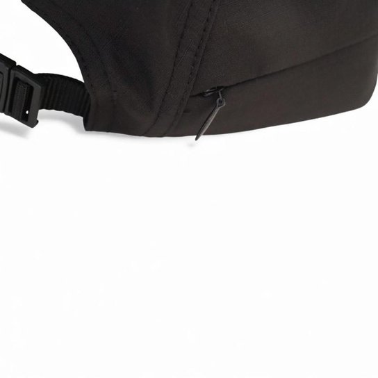Boné Diamond Five Panel Rubber Applique Camper - Preto (Aba flexível)