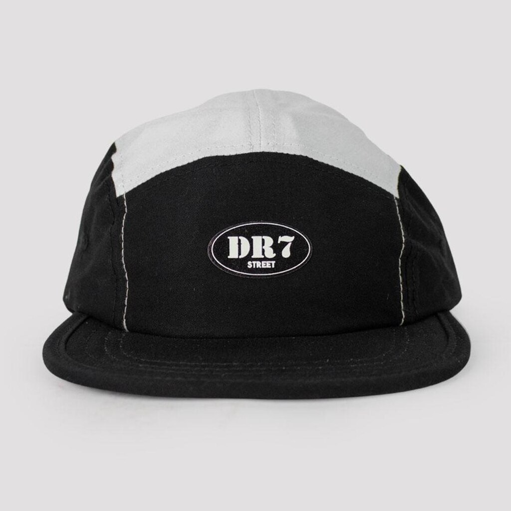 Boné DR7 Street Five Panel Logo Circle - Preto