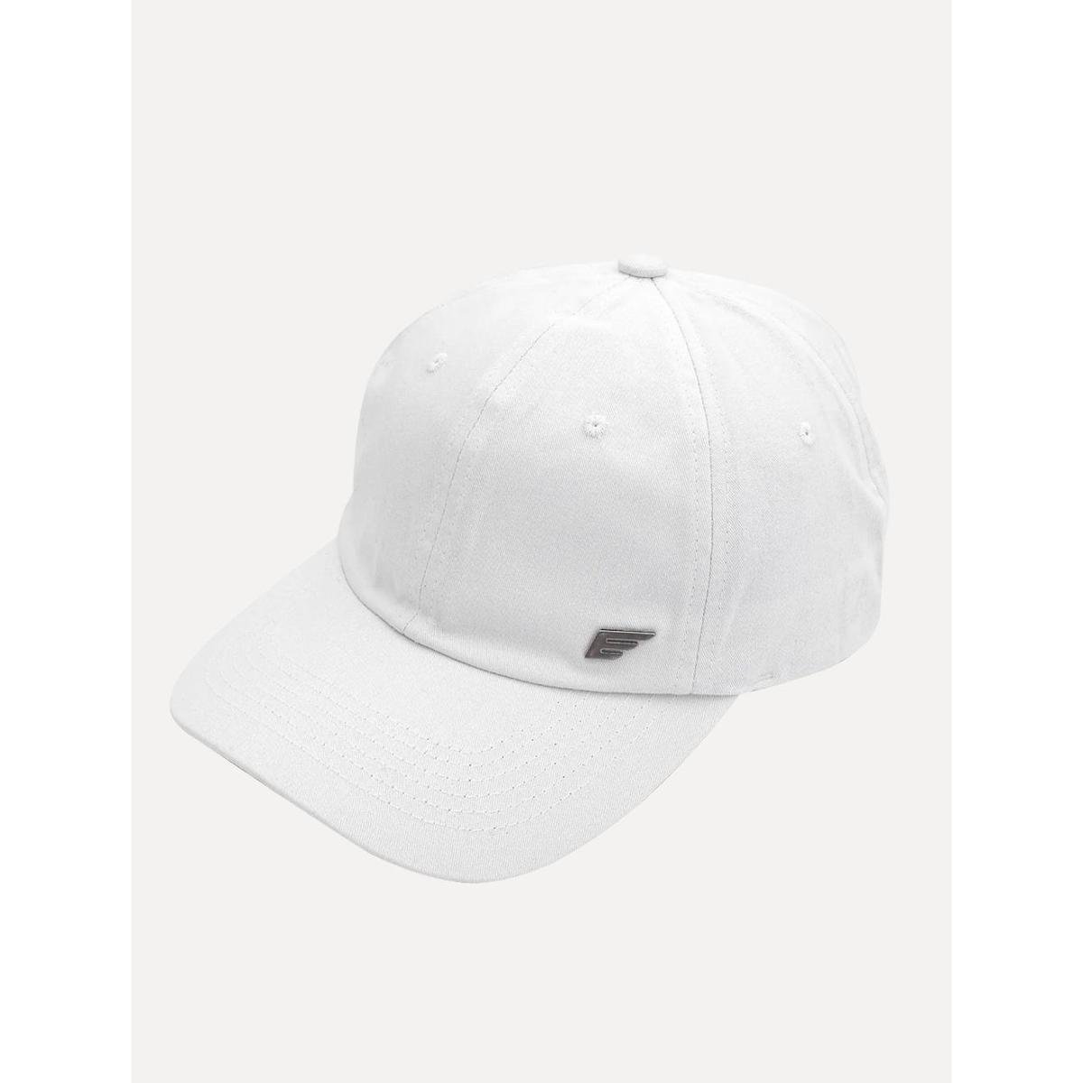 Boné Ellus Masculino Metal Logo Branco