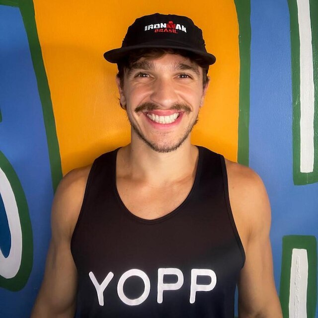 Boné Esportivo Yopp Ironman Brasil Respirável 5 Panel Preto