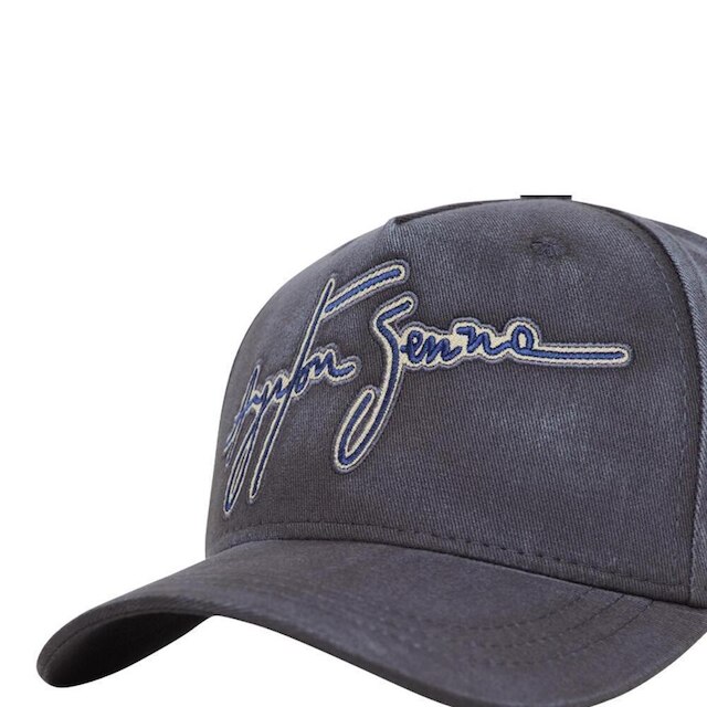 Boné Estonado Assinatura Legacy Senna - Preto - U