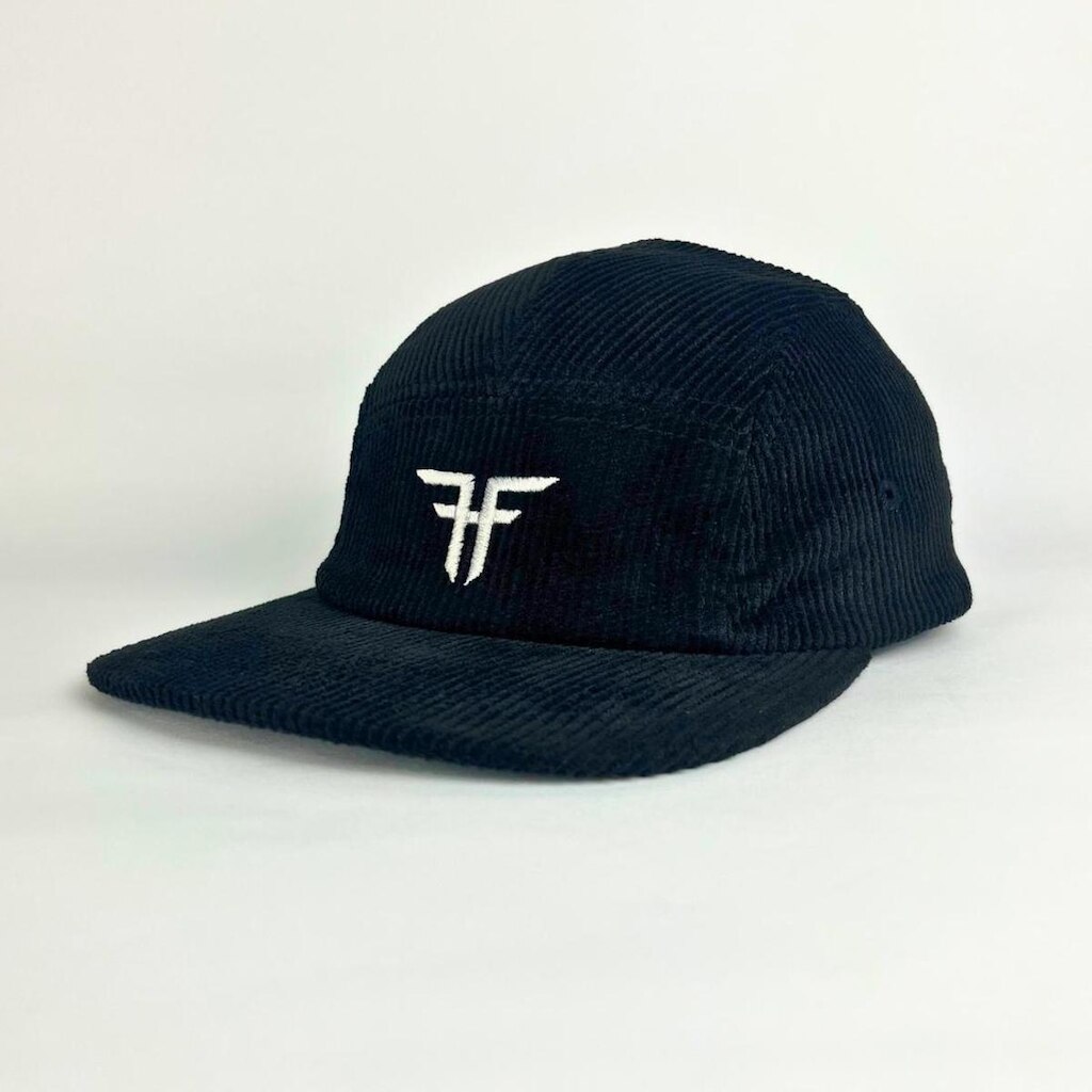BONE FA FIVE PANEL VELUDO COM SILK 12.10.10.4877 FMO1CP06 PRETO