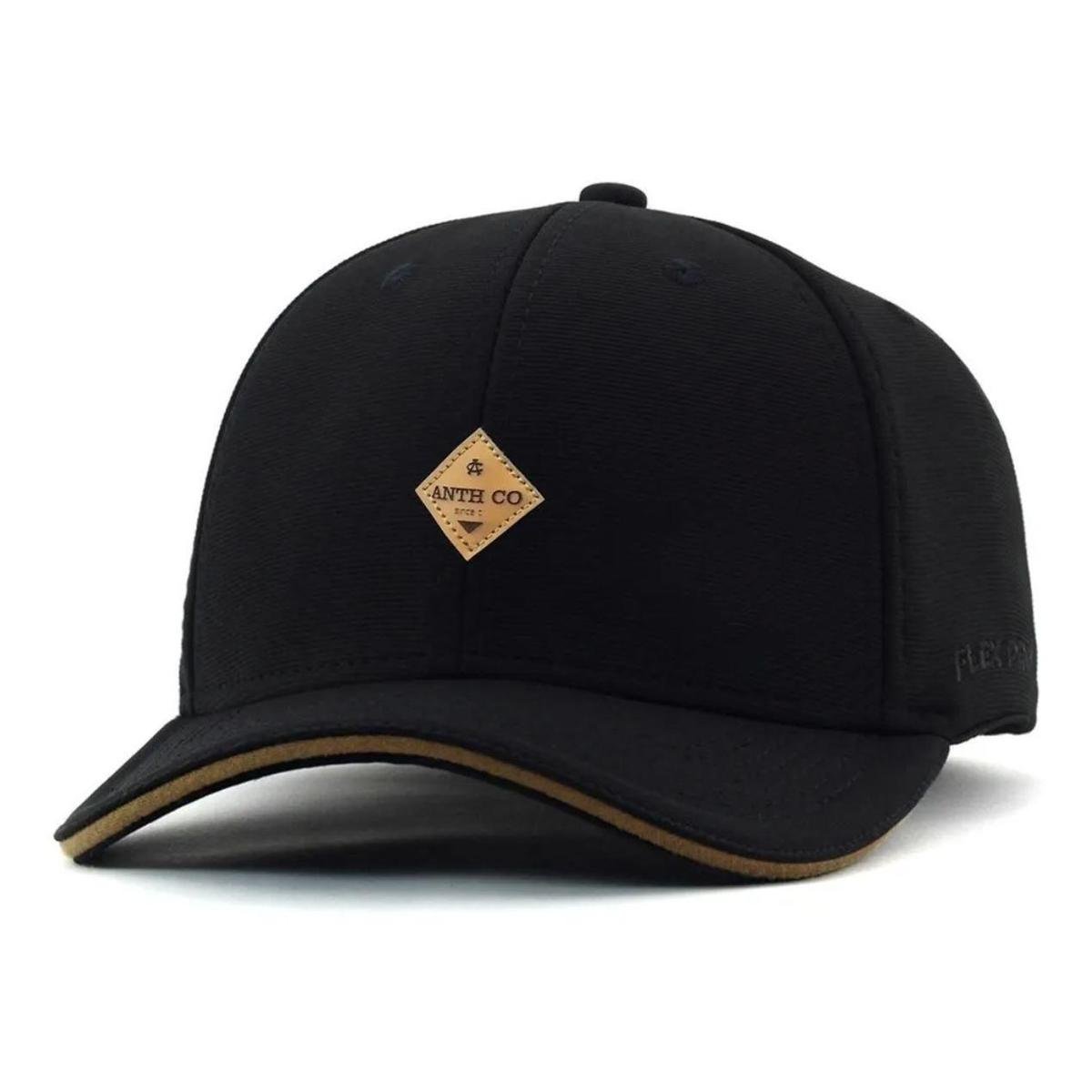 Boné Aba Reta Fechado Black Bulls New Flex Diamond Preto