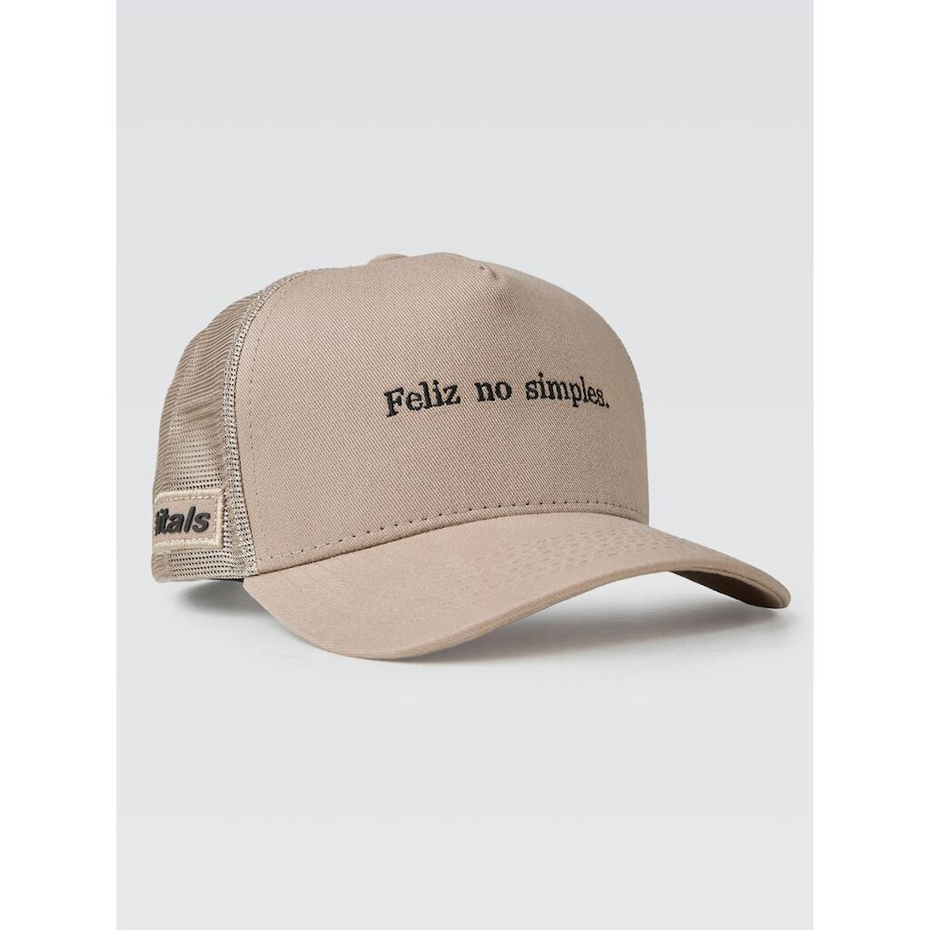 Boné Feliz no Simples Khaki