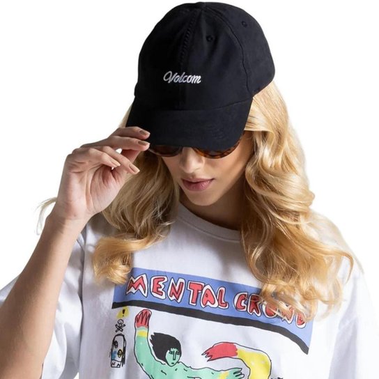 Boné Feminino Volcom Cursive Preto