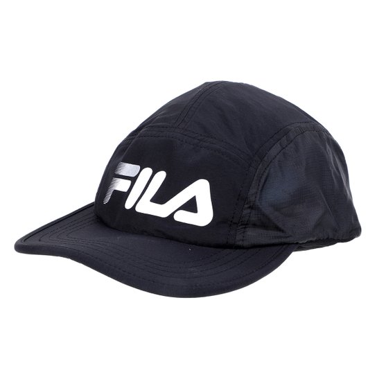 Boné Fila Aba Reta Strapback 5 Panel Running - Preto é ruim? Boné Fila Aba Reta Strapback 5 Panel Running - Preto é boa?