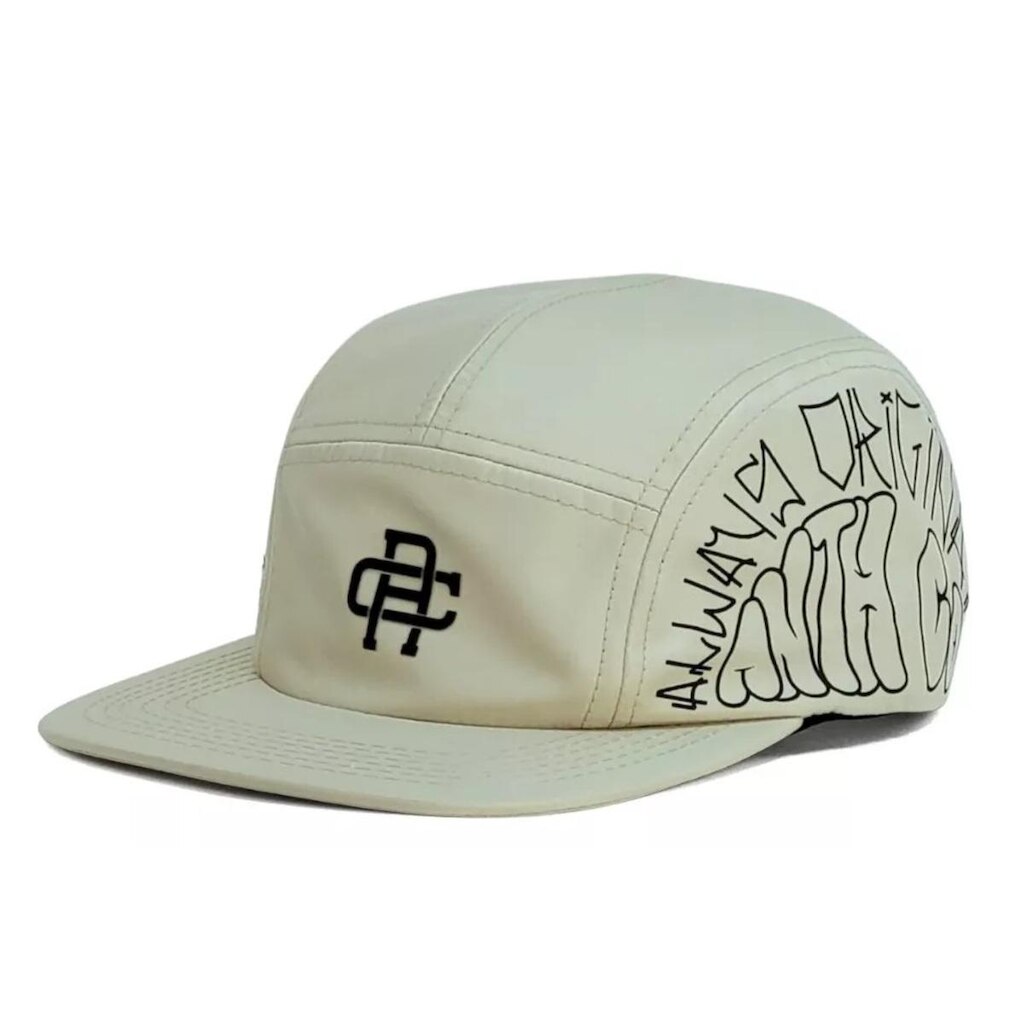 Bone Five Panel Anth Co Draw Aba Reta Preto Fita Sb9286