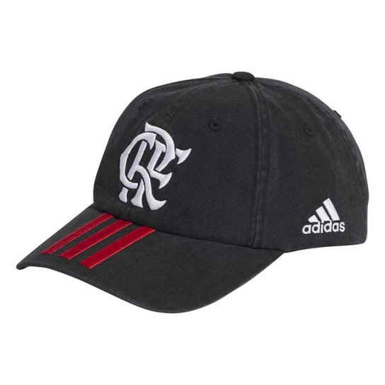 Boné Flamengo Aba Curva Adidas - Preto+Vermelho Menor preço em Boné Flamengo Aba Curva Adidas - Preto+Vermelho