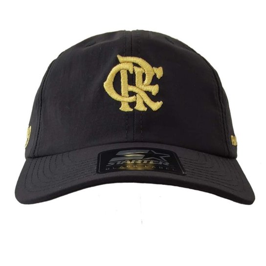 Boné Flamengo Aba Curva CRF Bordado Starter - Preto Menor preço em Boné Flamengo Aba Curva CRF Bordado Starter - Preto
