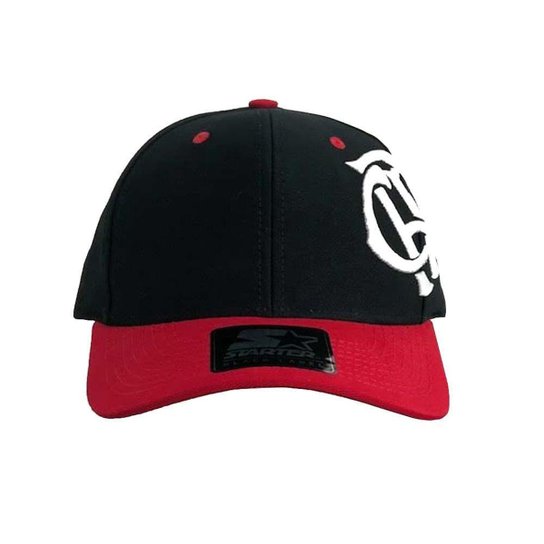 Boné Flamengo CRF Bordado Branco Starter - Preto Menor preço em Boné Flamengo CRF Bordado Branco Starter - Preto