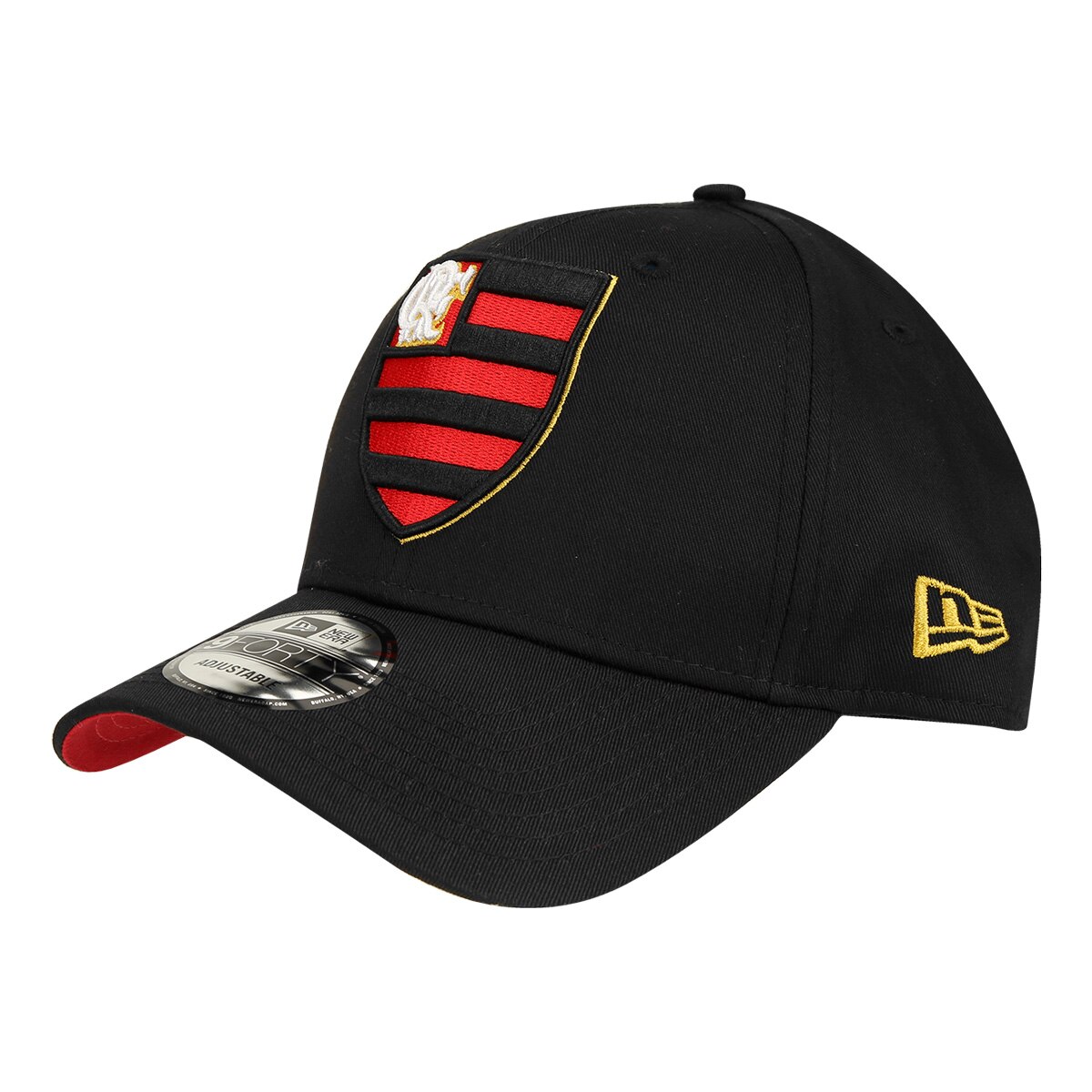 Boné Flamengo New Era Aba Curva 940 HP Masculino - Preto | Netshoes