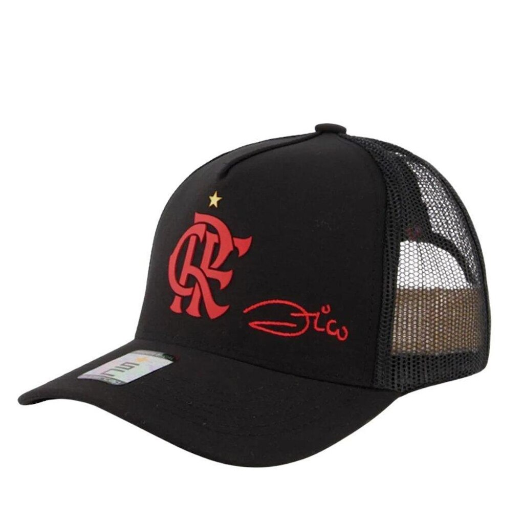 Boné Flamengo Zico Silk 3D Licenciado