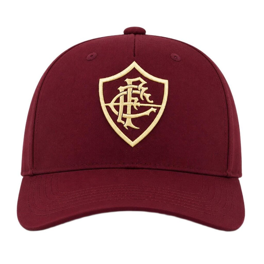 Boné Fluminense SuperCap Bordo Gold Aba Curva Oficial