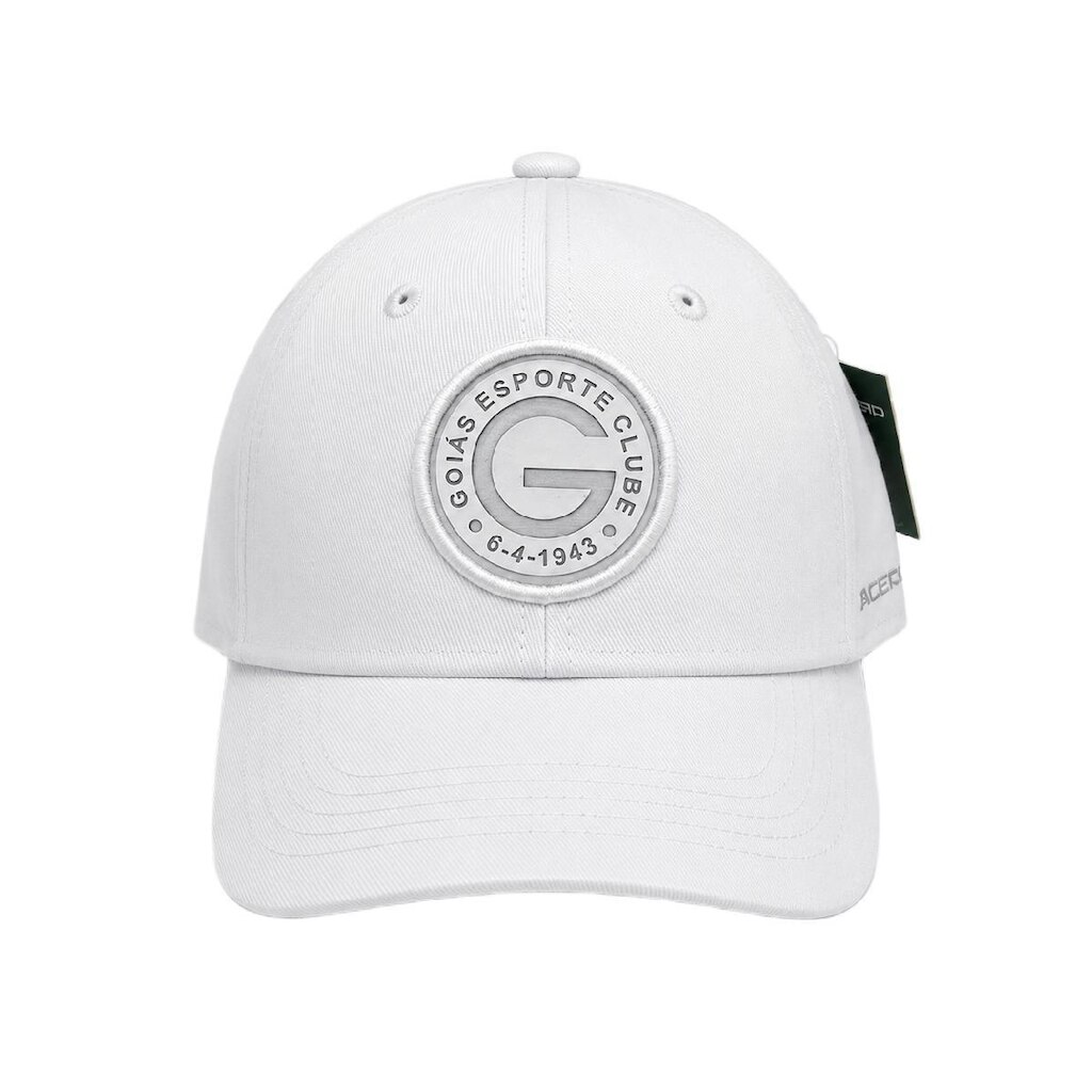 Boné Goias SuperCap Escudo Bordado Branco Oficial