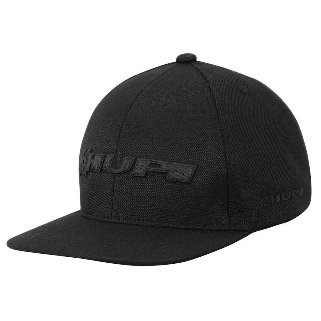 Boné HUPI Preto Bordado 3D Aba Reta