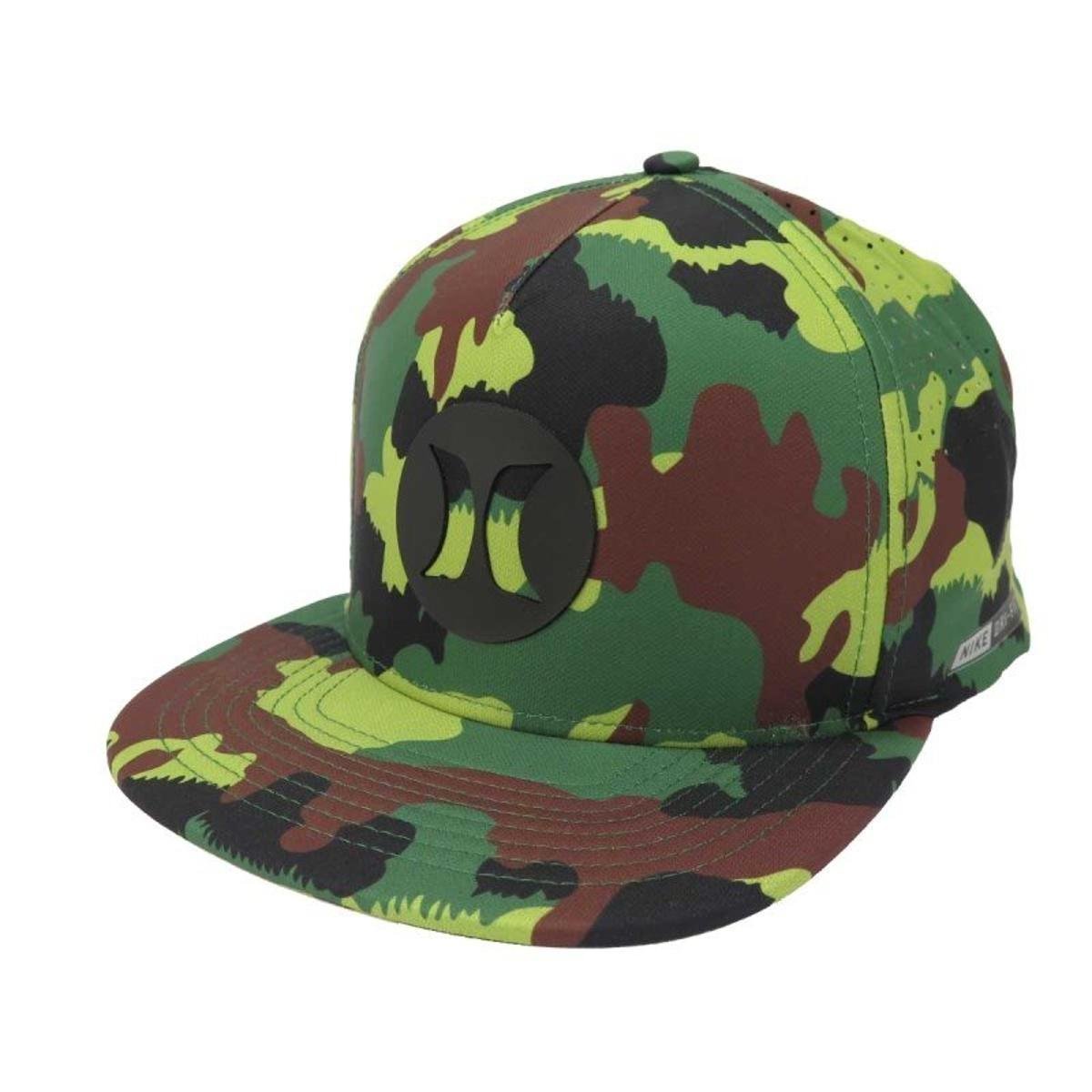 Boné Hurley Aba reta/Snapback Nike Dri-Fit Camufl | Netshoes