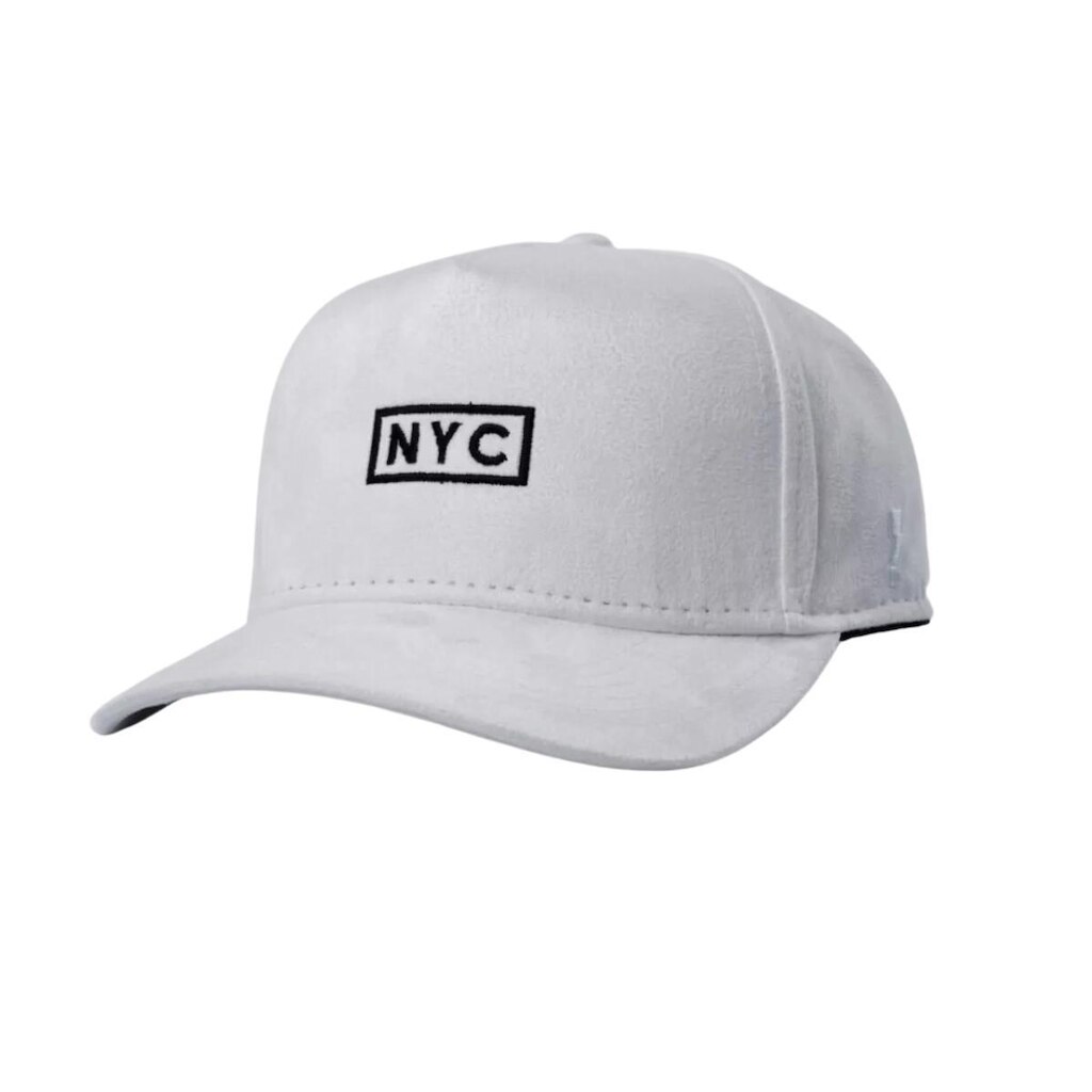 Boné Hype Aba Curva Nyc Original Em Camurça Premium