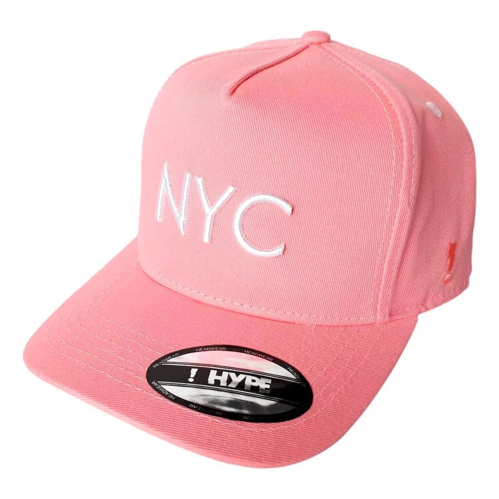 Boné Hype Nyc Aba Curva Bordado Ajustável Strapback